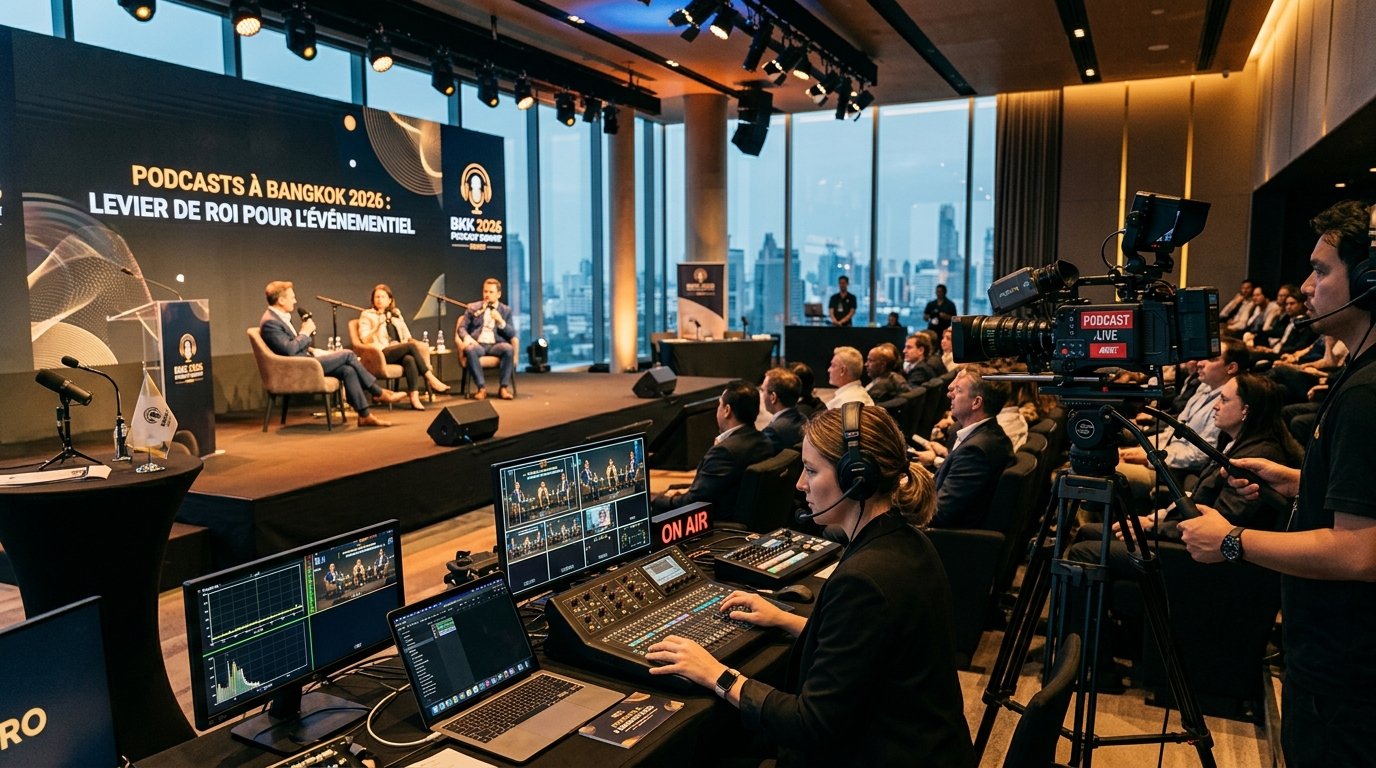 Podcasts à Bangkok 2026 : Levier de ROI pour l'événementiel