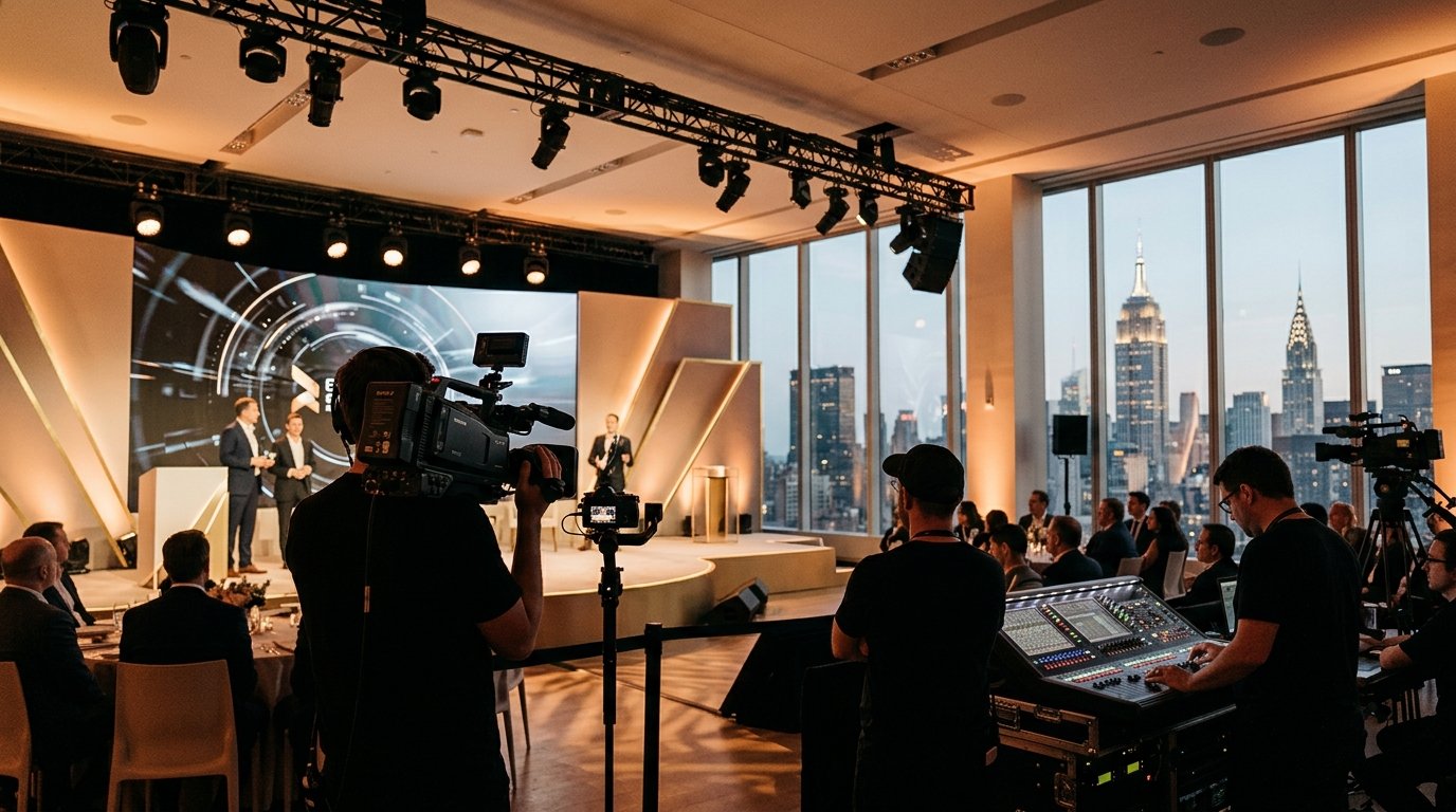Production Audiovisuelle : Réussir vos Sommets B2B à NYC 2026