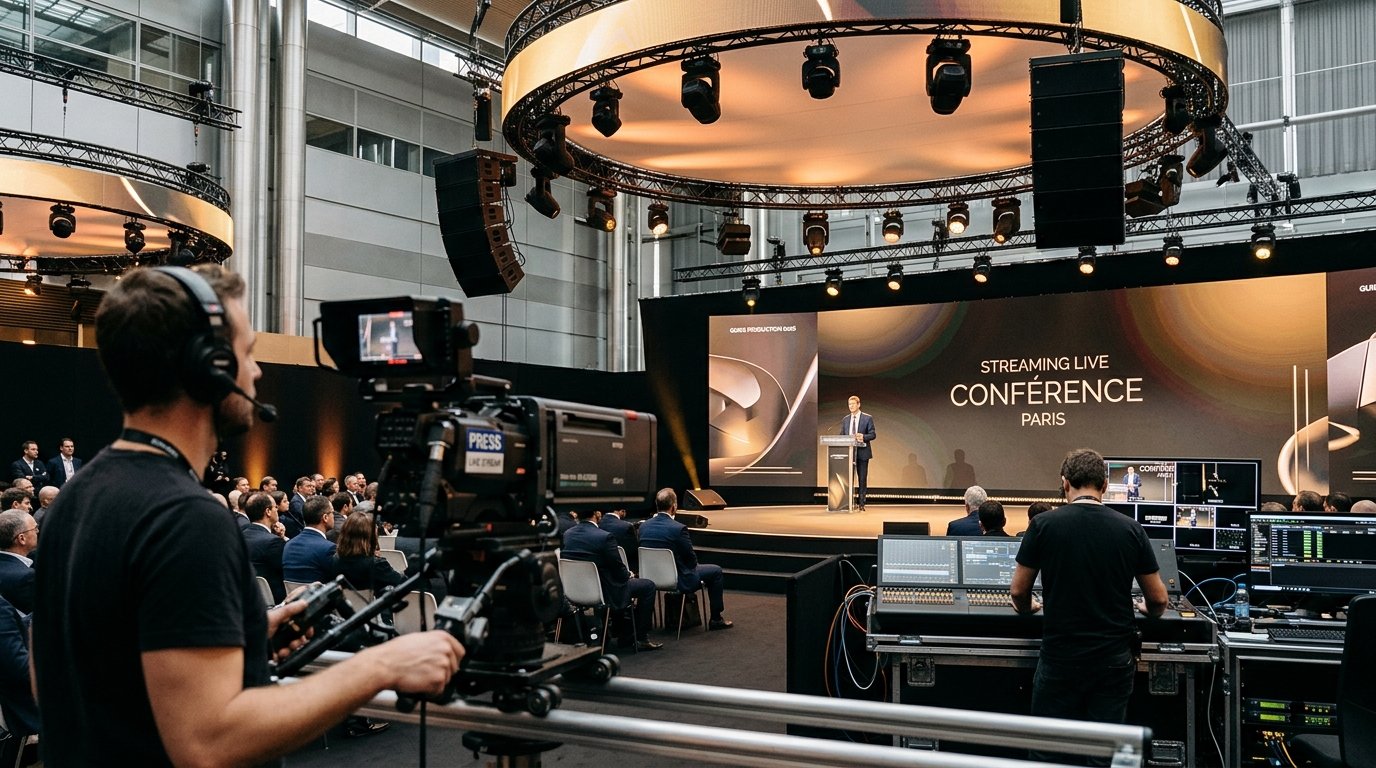Streaming Live Conférence Paris : Guide Production 2026